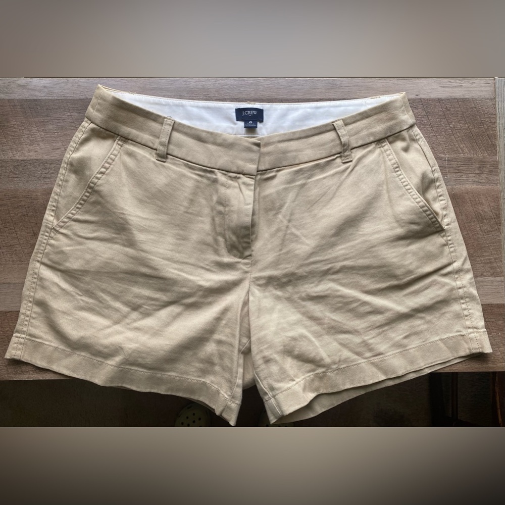 Size 8. J.Crew chino shorts. Like new